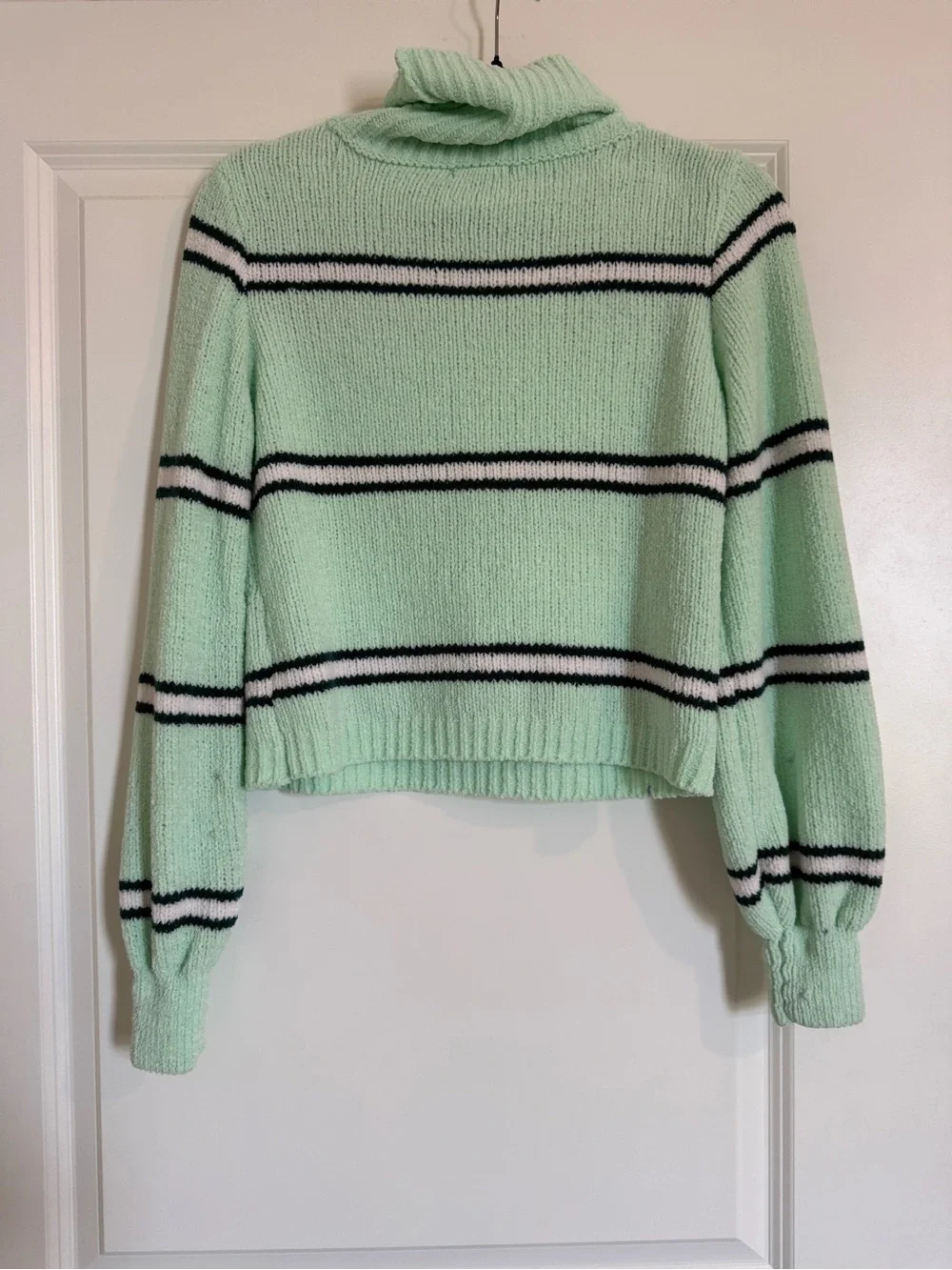 Wild Fable Mint Striped Turtleneck Sweater - Women